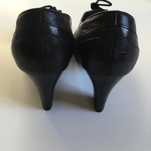 ALDO Women' shoes Heel Business, Black Leather Casual Sz 41EUR  / 10 US - Picture 5 of 10